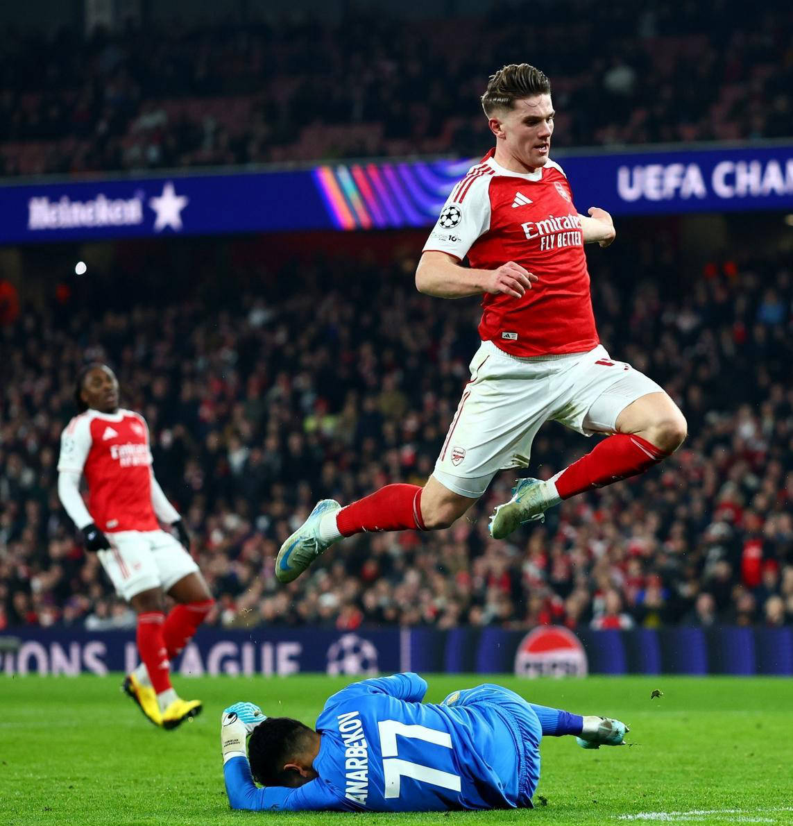 阿森纳主场险胜阿拉木图凯拉特3-2，哈弗茨荣膺全场最高评分